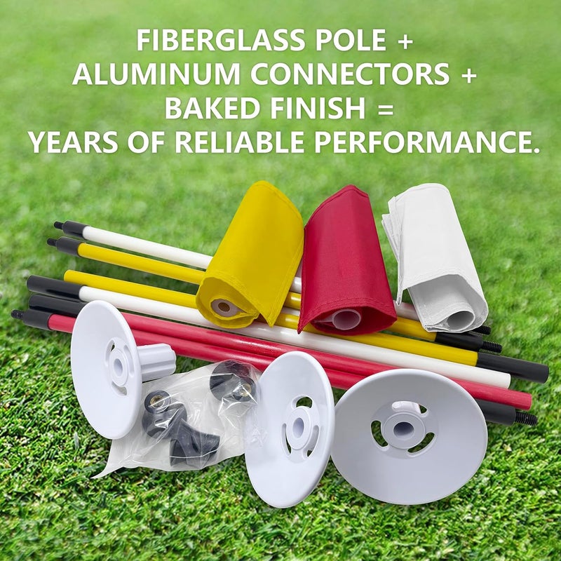 Yoxojv olf Flagstick with Flag Surface - Portable Design, Ideal for Yard Practice Putting Green - Image 3